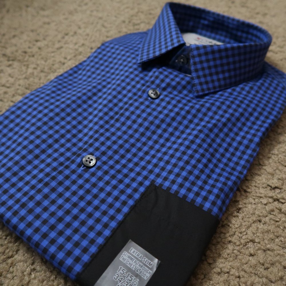 Calvin Klein button-front dress/casual shirt MD